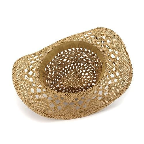 Cowboyhut Strohhut Damen Herren Sommerhut Sonnenhut Strandhut Westernhut Panamahut Unisex Cowboy Hut Cowgirl Hüte Faltbar Krempe Sommerhut thumbnail 6