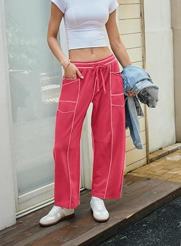 Yanekop Women's Baggy Wide Leg Palazzo Pants thumbnail 3