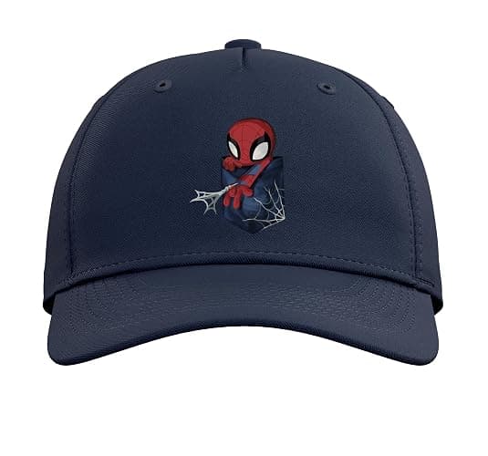 Marvel Spider-Man Left Chest Pocket Adjustable Printed Baseball Hat thumbnail 2