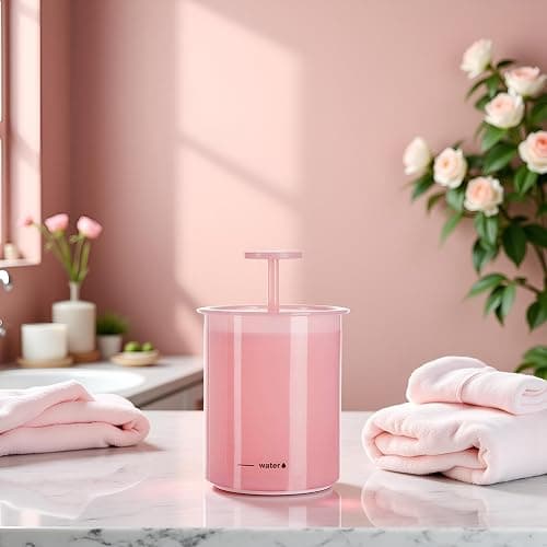 DPWOUM 1Pc Pink Face Cleanser,Facial Cleaning Tool,Shower Bath Shampoo Foam Maker Travel Household Cup Bubble Foamer,No Harm to Your Skin Facial Cleansing Washes thumbnail 7