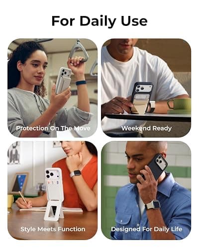 MOFT MOVAS Snap Case for iPhone 17 Pro, MagSafe Compatible, Soft-Touch Vegan Leather, Classic Minimalist Design, Lightweight, Stain-Resistant & Camera Protection, Jet Black thumbnail 7