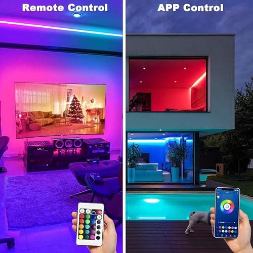 dalattin Led Lights for Bedroom 400ft, Smart Led Strip Lights with App Control Remote, RGB LED Light Strips, 24V Led Strip Lights for Room and Holiday Decoration(4 Rolls of 100ft) thumbnail 2