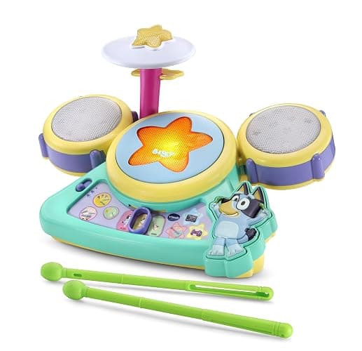 VTech Bluey Hooray Drum Set - Image 1