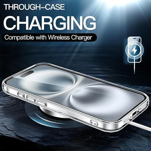 JETech Case ONLY for iPhone 16 Plus 6.7-Inch, Non-Yellowing Shockproof Phone Bumper Cover, Anti-Scratch Clear Back (Clear) thumbnail 5