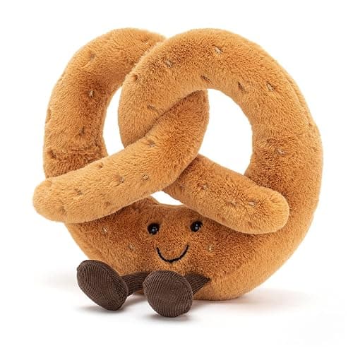 Jellycat Amuseables Pretzel Stuffed Toy, 7 inches - Food Plush - Fun Gift Idea - Image 1