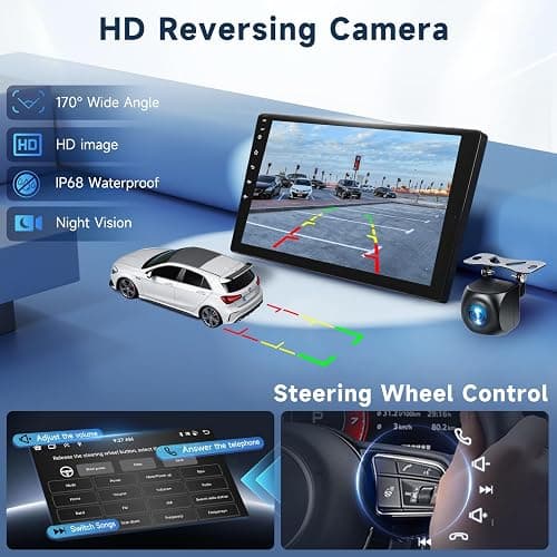 VECHTEL 5Ghz WiFi Android 15 Car Stereo for Chevrolet Spark 2011-2014 with Wireless Carplay Android Auto, 9 Inch Touch Screen Android Radio Support GPS/Bluetooth/FM/SWC/Backup Camera 2G+64G thumbnail 7