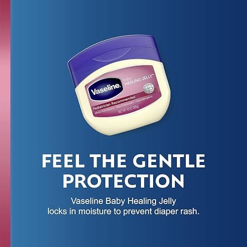 Vaseline Healing Jelly Baby, 2-Pack – Hypoallergenic Moisturizer for Baby Care, Diaper Rash, Sensitive and Dry Skin, Baby Powder Scent, 13 Oz Ea thumbnail 5