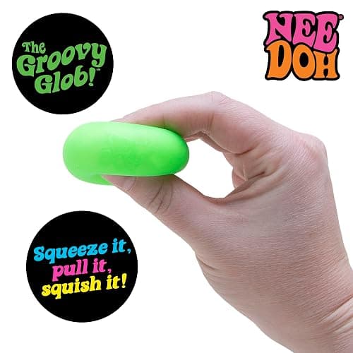 NeeDoh Teenie 10-Pack - 5 Styles of Teenie Squishies- Nice Ice Baby, Original, Swirl, Ripples, Glow - Ages 3 and Up - 10 Teenies Per Pack thumbnail 5