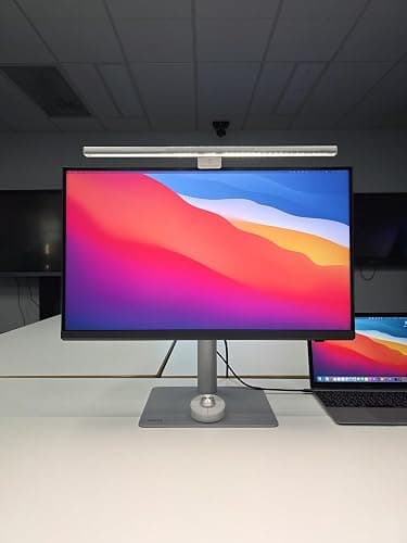 BenQ ScreenBar Pro LED Monitor Light (Silver)/Ultrawide Illumination/Motion Sensor/Adjustable Brightness and Color Temperature/Eye-Care Light Bar/No Screen Glare/Space Saving/Curved Monitors/USB-C thumbnail 3