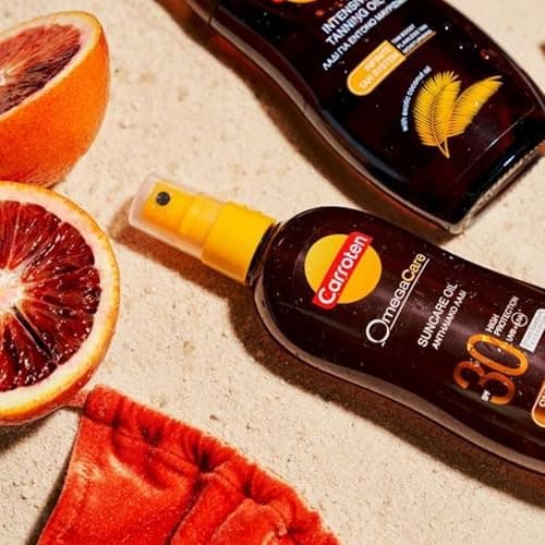 Carroten OmegaCare Tanning Oil SPF 30, 150 ml - Tan Accelerator with Sun Protection - Sun Tan Spray with Omega Fatty Acids - Spray Sunscreen with Carrot and Coconut Oils thumbnail 5