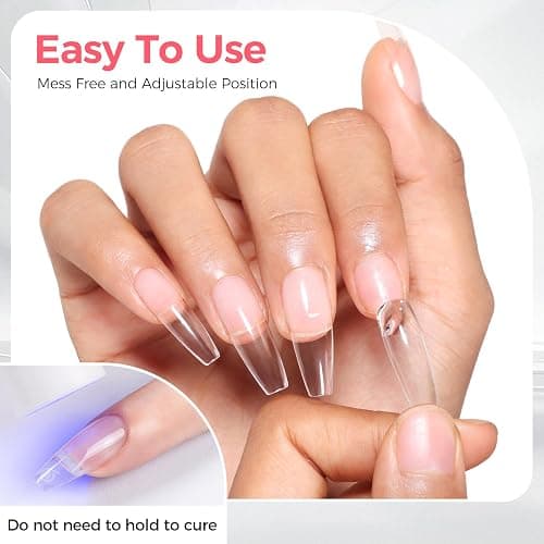 GELLAKTIK Solid Glue Gel for False Nail Tips, 30ml Gel Glue for Fake Nails Press On Nails, Nail Lamp Curing Needed, 30+Days Long Lasting thumbnail 7