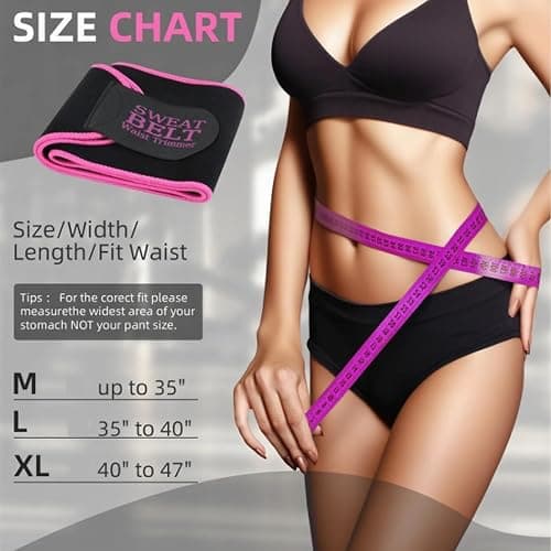 AMZBOSS Waist Trainer for Women Lower Belly Fat, Waist Sweat Band for Women, Belly Band Sweat Belt, Stomach Wrap, Body Shaper thumbnail 6