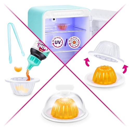 Mini Brands Fill The Fridge Playset w/UV Light by ZURU, Collectibles, DIY, Resin Play, Exclusive Recipe, NOT Edible, 8+ thumbnail 7