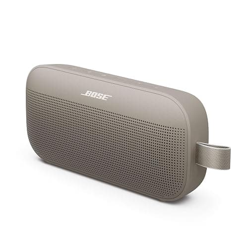 Bose SoundLink Flex (2e génération) Enceinte Bluetooth, Enceinte d’extérieur ultra-portable avec son haute fidélité, 12 heures d’autonomie, Enceinte résistante étanche à l’eau et à la poussière, Grès - Image 1