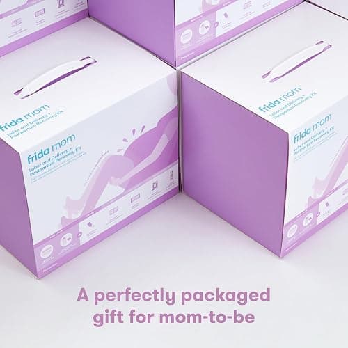 Frida Mom 15pc Labor & Postpartum Kit Gift Set for Baby Showers & Mom to Be, Includes Peri Bottle, Nursing Gown, Disposable Underwear, Ice Maxi Pads, Pad Liners, Perineal Foam, Socks & Toiletry Bag thumbnail 6