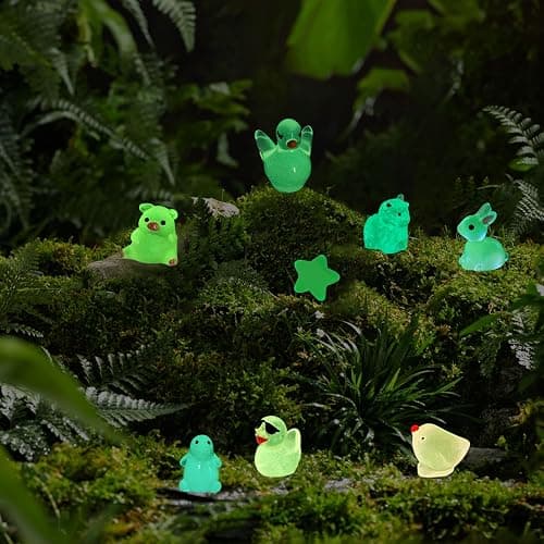 200 Pcs Mini Resin Animals Kit Accessories Variety Pack Glow Animal Figurines Resin Dairy Cow Ducks Figurines Accessories for Variety Pack for Garden Micro Landscape Aquarium Potted Dollhouse Decor thumbnail 4
