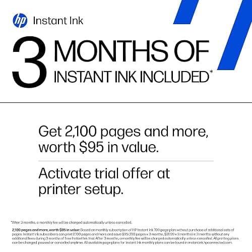 HP DeskJet 2855e Wireless All-in-One Color Inkjet Printer, Scanner, Copier, Best-for-home, 3 month Instant Ink trial included. This printer is only 2.4 ghz capable. (588S5A) thumbnail 5