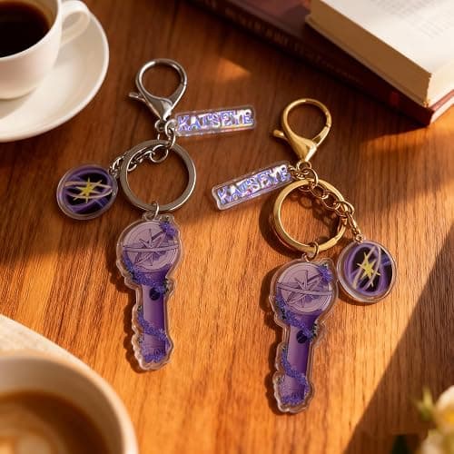 IQIC Katseye Merch Keychain Acrylic Lightstick Keyring Charm Pendant Backpack Accessories Concert Merch for Fans Gifts thumbnail 4