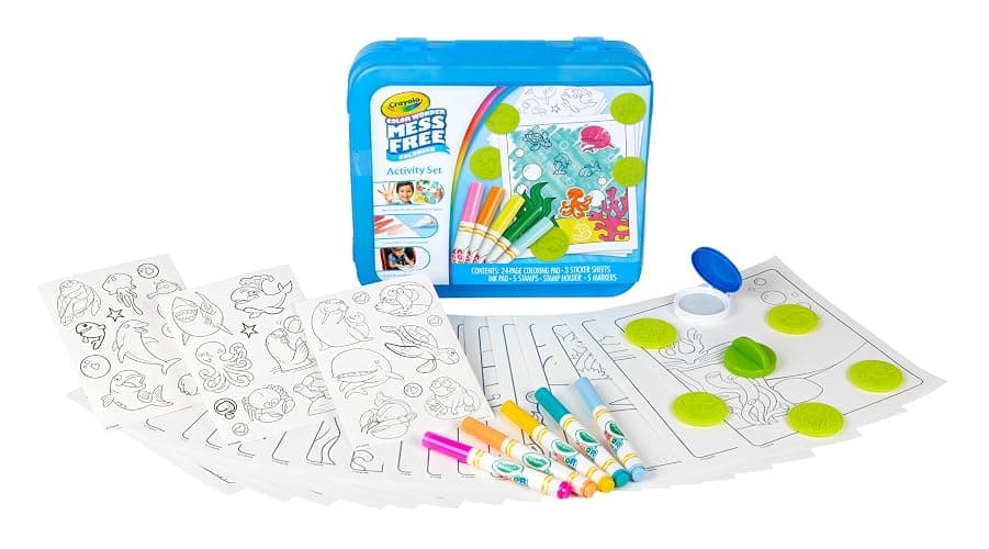 Crayola Color Wonder Mess Free Coloring Activity Set (30+ Pcs), with Markers, Stamps, and Stickers, Gift for Toddlers, 3+ thumbnail 2