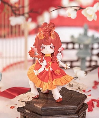 CALEMBOU BJD Blind Box, 1/12 Penny Antu All-Spirits Encyclopedia Series 15cm Ball Jointed Doll, Cute Dress Up Doll with Joints, Collection Action Figure for Birthday Christmas thumbnail 7