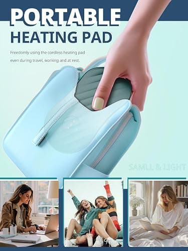 Slimpal Portable Heating Pad for Cramps, AI Heat Safe Chip, Rechargeable Electric Heat Belt for Period Pain Relief, Menstrual Heated Pad Gifts for Women Girl Her, Purple thumbnail 7