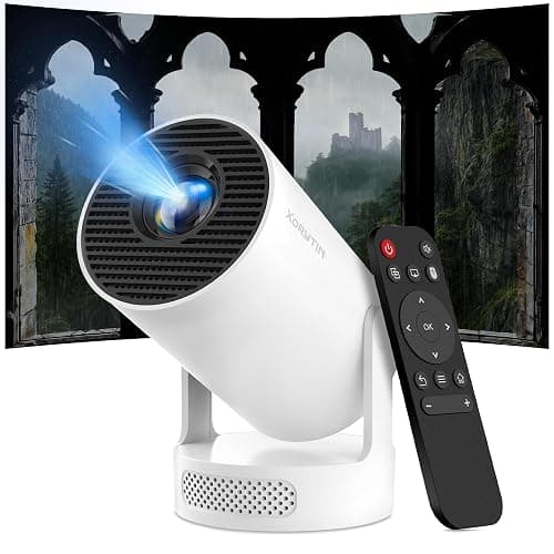 Xorytin Projector with WiFi and Bluetooth, Mini Projector with Built-in Apps, 4K Supported Smart Portable Projector, 210° Rotatable, Auto Vertical Keystone, 5W Speaker, 200 ANSI thumbnail 8