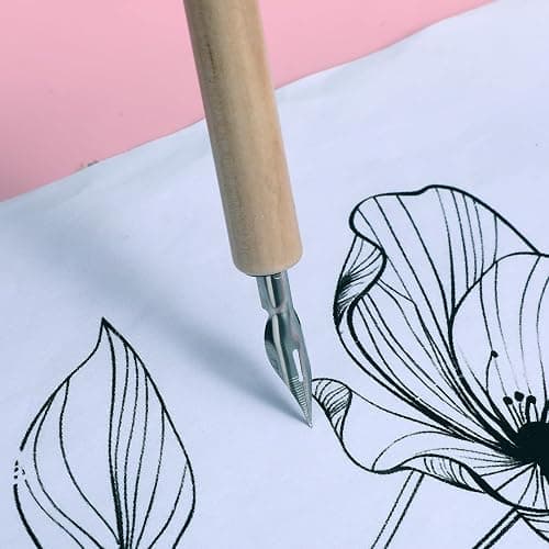 ZEYIYER 11 Pcs Dip Pens, G Pen Ink Nibs, Wooden Drawing Pen Holder with Stainless Steel Dip Pens for Comic, Drawing, Writing, Calligraphy thumbnail 2