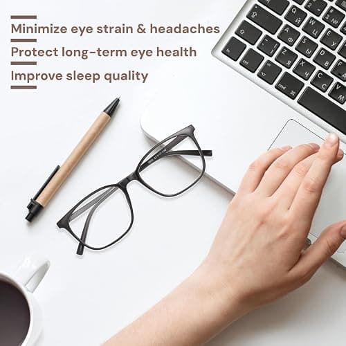 Gaoye Ultralight Blue Light Glasses for Women - Computer Protection Glasses for All Day Comfort - Anti UV Glare & Eyestrain thumbnail 5