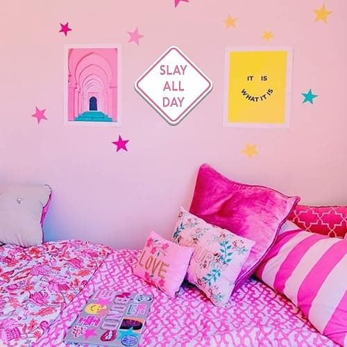 Preppy Room Decor, Slay All Day - Teen Girl Room Decor, 11" x 11" thumbnail 4
