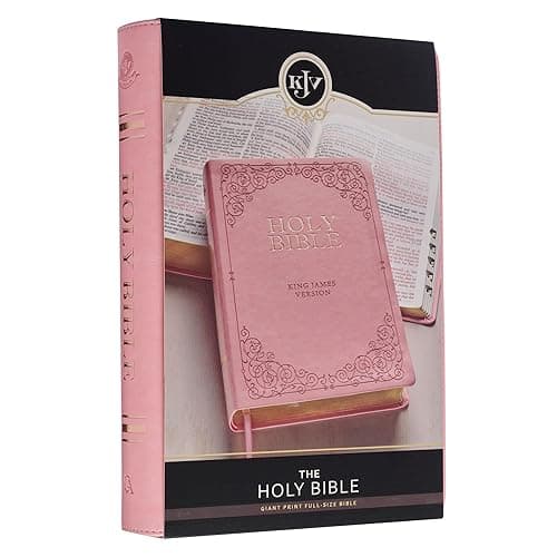 KJV Holy Bible, Giant Print Full-size Faux Leather Red Letter Edition - Thumb Index & Ribbon Marker, King James Version, Pink (KJV Full Size GP Editions) thumbnail 11