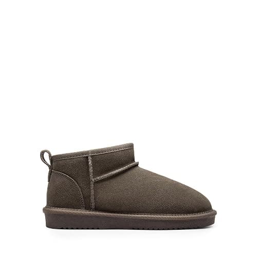DREAM PAIRS Ankle Winter Mini Boots for Women | Genuine Suede Faux Fur Lining Water Resistant Warm Snow Boots Slip On Memory Foam Comfort Booties FuzzyClassic thumbnail 4