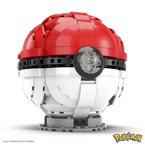 MEGA Pokémon Toy Building Set 5-inch Build and Display Jumbo Poké Ball Collectibe, Lights Up, HBF53 thumbnail 5