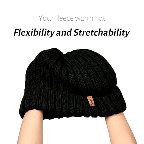 FURTALK Winter Hats for Women Fleece Lined Beanie Knit Chunky Womens Snow Cap thumbnail 2