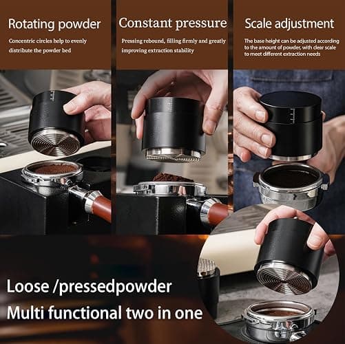 DiatZeno 53MM Espresso Accessories - WDT Tool , Coffee Tamper set with 2-in-1 Design, 304 Stainless Steel Premium Coffee Accessories for Home Baristas & Beginners thumbnail 3