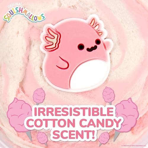 Original Squishmallows Archie The Axolotl Premium Cloud Slime, Cotton Candy-Scented, 8 oz., Storage Container with Figurine Topper, Rubber Charm, Goodie Bags Stuffers, Kids Party Favors, Sensory Toys thumbnail 5