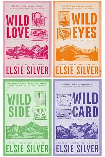 Rose Hill Series 4 Books Collection Set By Elsie Silver(Wild Love, Wild Eyes, Wild Side & Wild Card) - Image 1