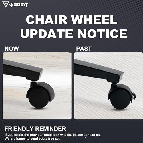 Vigosit Criss Cross Ergonomic Office Chair: 360° Swivel, Adjustable Lumbar Support & Armrests, Heavy-Duty Fabric (Pink) thumbnail 3
