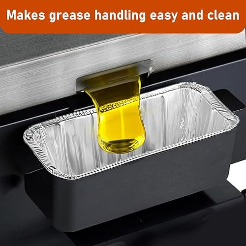 Whaleme Grease Cup Liners Compatible with Blackstone Griddle 5017 - Griddle Accessories, Disposable Grill Tray, Aluminum Foil Drip Pan Grease Catcher Cup Liner for 17, 22, 28, 36 Inch (30 Pack) thumbnail 2