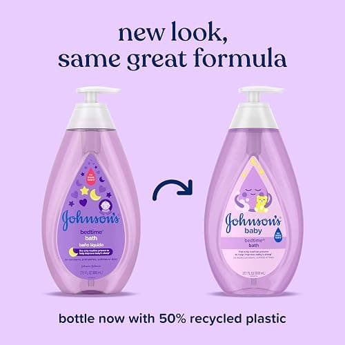 Johnson's Bedtime Baby Bath with Soothing NaturalCalm Aromas, Hypoallergenic & Tear-Free Liquid Baby Bath Formula, No Parabens, Sulfates, Dyes, or Phthalates, 27.1 fl. oz thumbnail 2