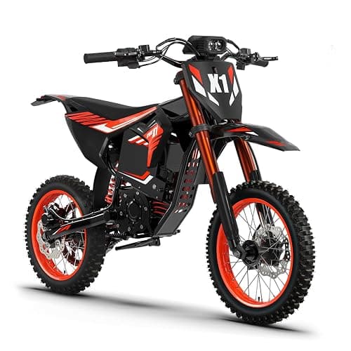 QRONGE X1 Spark Electric Dirt Bike, Electric-Bike with 60V 28.8Ah Battery, 4500 Peak Motor, 50MPH, Electric Motorcycle for Mountain Off-Road Adults Teens(M) - Image 1