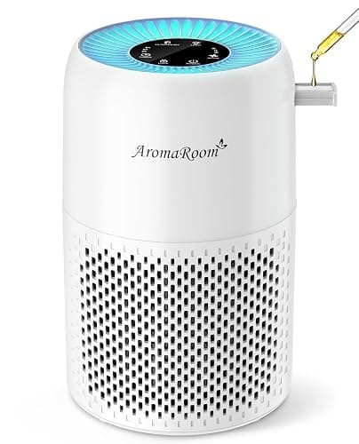 AromaRoom Air Purifiers for Home Bedroom with True HEPA13 Filters 3-in-1, Pet Air Purifier with Aroma Pad for Wildfires Smoke Pollen Dander, 22dB Quiet Air Cleaners for Baby Room Office Dorm - Image 1