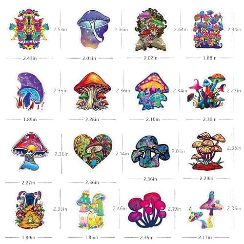 (200pcs) stoner/psychedelic waterproof stickers thumbnail 2