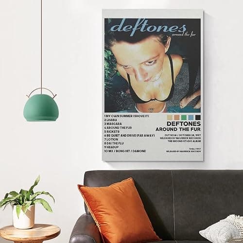 SIPMAN Deftones Around The Fur Canvas Print Home Decorations Posters For Room Aesthetic Wall Art Poster Unframe 12x18inch(30x45cm) thumbnail 4