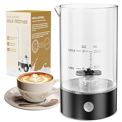 IDOSF Cold Foam Maker Frother Blender for Coffee - Handheld-Free - One-Button Battery Powered - Frother for Cold Foam - Ideal Gift (Smoky Black) - Image 1