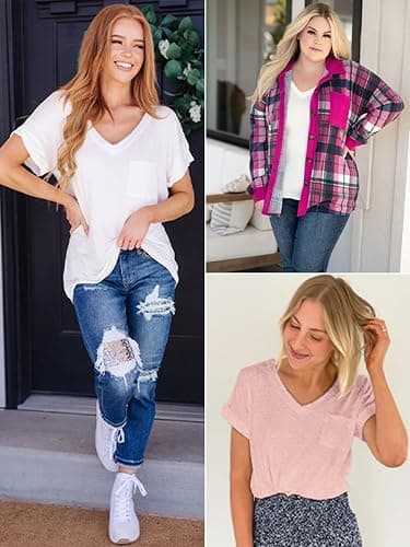 ATHMILE T Shirts V-Neck Shirts thumbnail 4