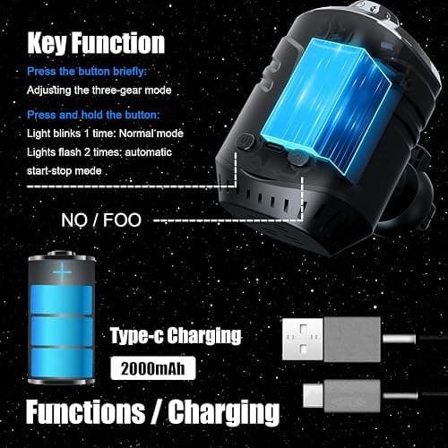 Laooteyy Car Star Projector with Smart Air Freshener Diffuser, Car Interior Decor, Ceiling LED Lights with 6 Scents, Vent Clip Roof Accent Light, Auto On/Off, Black (Starry Sky) thumbnail 4