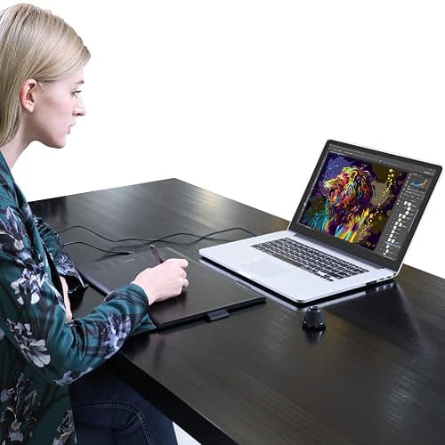 HUION Inspiroy H1060P Graphics Drawing Tablet with 8192 Pressure Sensitivity Battery-Free Stylus and 12 Customized Hot Keys, 10 x 6.25 inches Digital Art Tablet for Mac, Windows PC and Android thumbnail 7