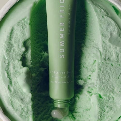 Summer Fridays Lip Butter Balm - Conditioning Vegan Lip Balm for Instant Moisture, Shine & Hydration - Softening & Soothing Skincare - Sweet Mint (.5 Oz) thumbnail 9