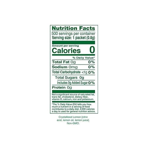 True Citrus TRUE LEMON Water Enhancer, Bulk Dispenser, 500 Count (Pack of 1), 0 Calorie Drink Mix Packets For Water, Sugar Free Lemon Flavoring Powder Packets thumbnail 2