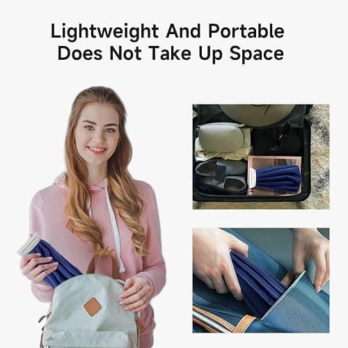BICAREE Ice Pack for Injuries Reusable, Ice Bags Hot Water Bag for Hot & Cold Therapy and Pain Relief with Cover, No-Leak Elastic Breathable Ice Bag, Size 9", Blue thumbnail 8